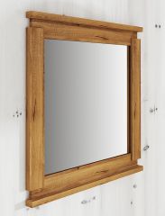 Miroir Tasman 26 en chêne sauvage massif huilé - Dimensions : 80 x 115 x 2 cm (h x l x p)