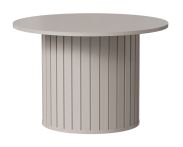 Table d'appoint / table basse Annelin 07, ronde, en cachemire, 70 x 70 cm, également utilisable comme table de chevet, table basse, moulures décoratives modernes, petite table