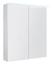 Salle de bain - Armoire de toilette Siliguri 01, couleur : blanc brillant - 70 x 60 x 13 cm (H x L x P)