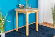 Table en bois de pin massif naturel 003 (ronde) - diamètre 80 cm