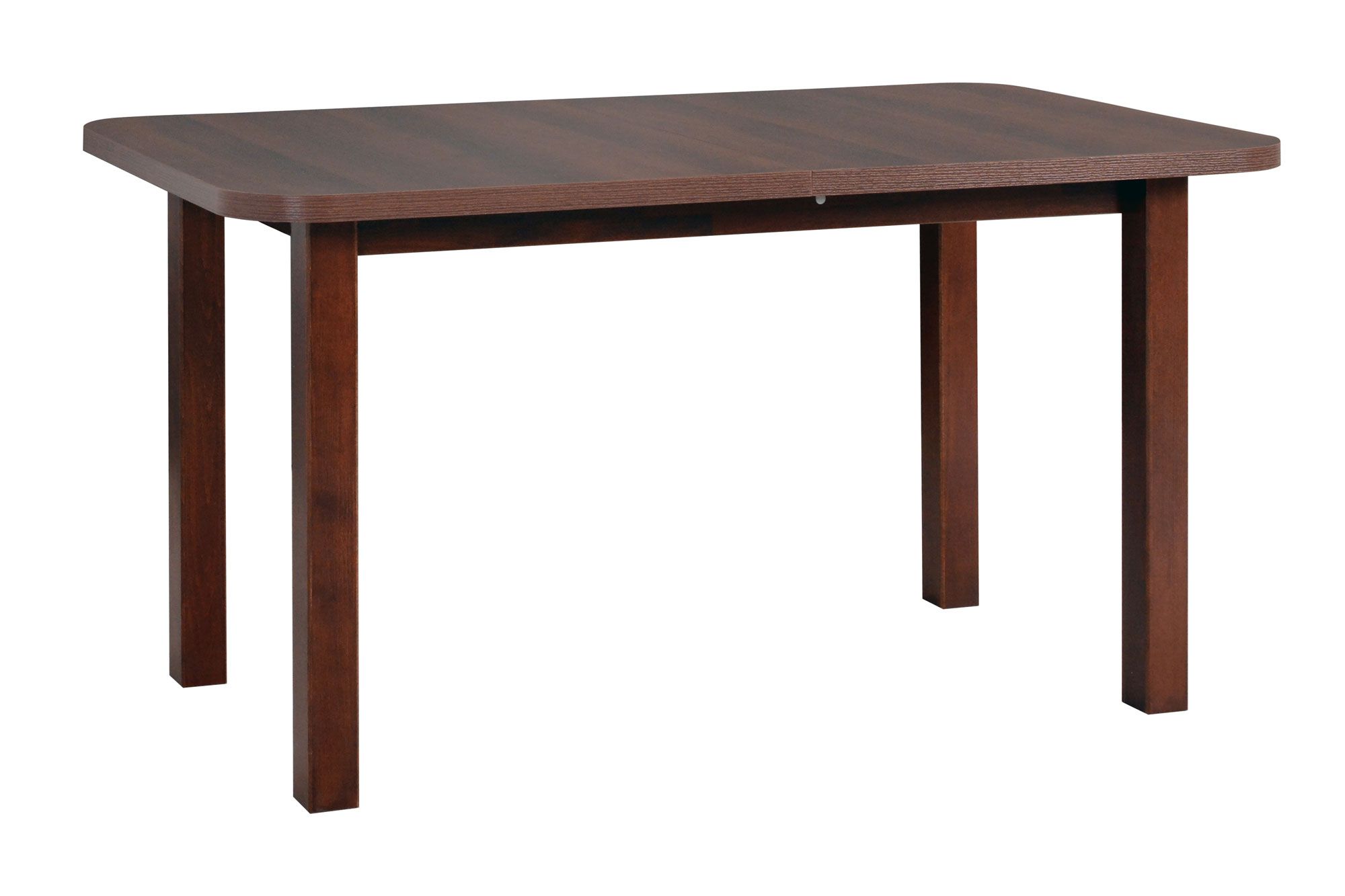 Table de salle à manger TAISIA en aspect noyer, dimensions 80 x 140/180 cm (l x p), hauteur du plateau de table de 32 mm, facile à combiner, pieds en bois stables