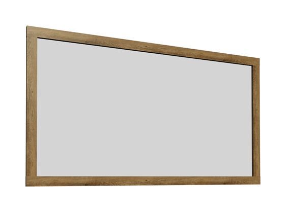 Miroir Selun 16, couleur : chêne brun foncé - 85 x 123 x 7 cm (h x l x p)