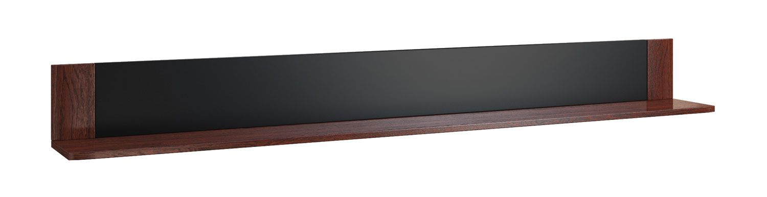 Étagère murale longue / Tablette murale Krasno 15, en chêne massif, montage facile, dimensions : 20 x 182 x 22 cm, avec une étagère, design intemporel, pour le salon