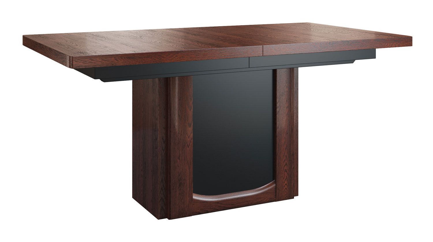 Grande table de salle à manger extensible Krasno 21, finition professionnelle, bois de chêne massif, très bonne stabilité, dimensions : 160 - 360 x 90 cm, facile à combiner