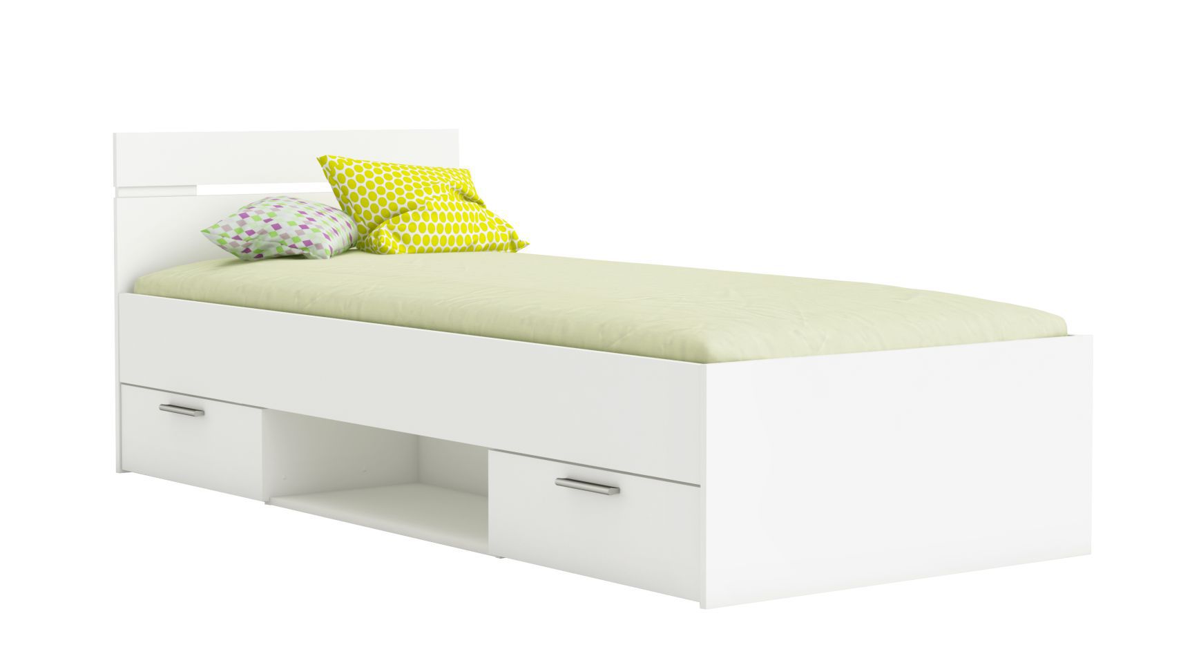 Lit d'enfant / lit de jeune Damboa 03, couleur : blanc - surface de couchage : 90 x 200 cm (L x l)