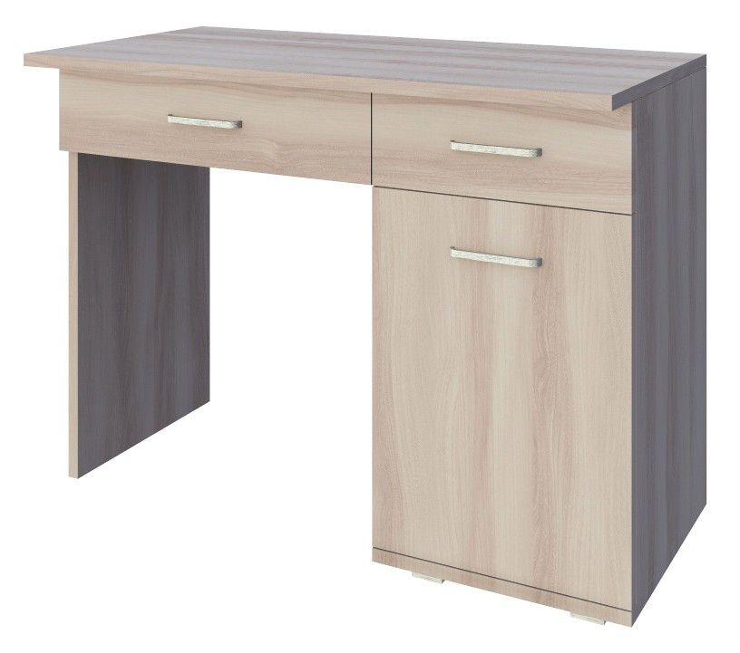 Bureau Kisaran 01, couleur : Chêne de Sonoma - Dimensions : 76 x 120 x 50 cm (H x L x P)