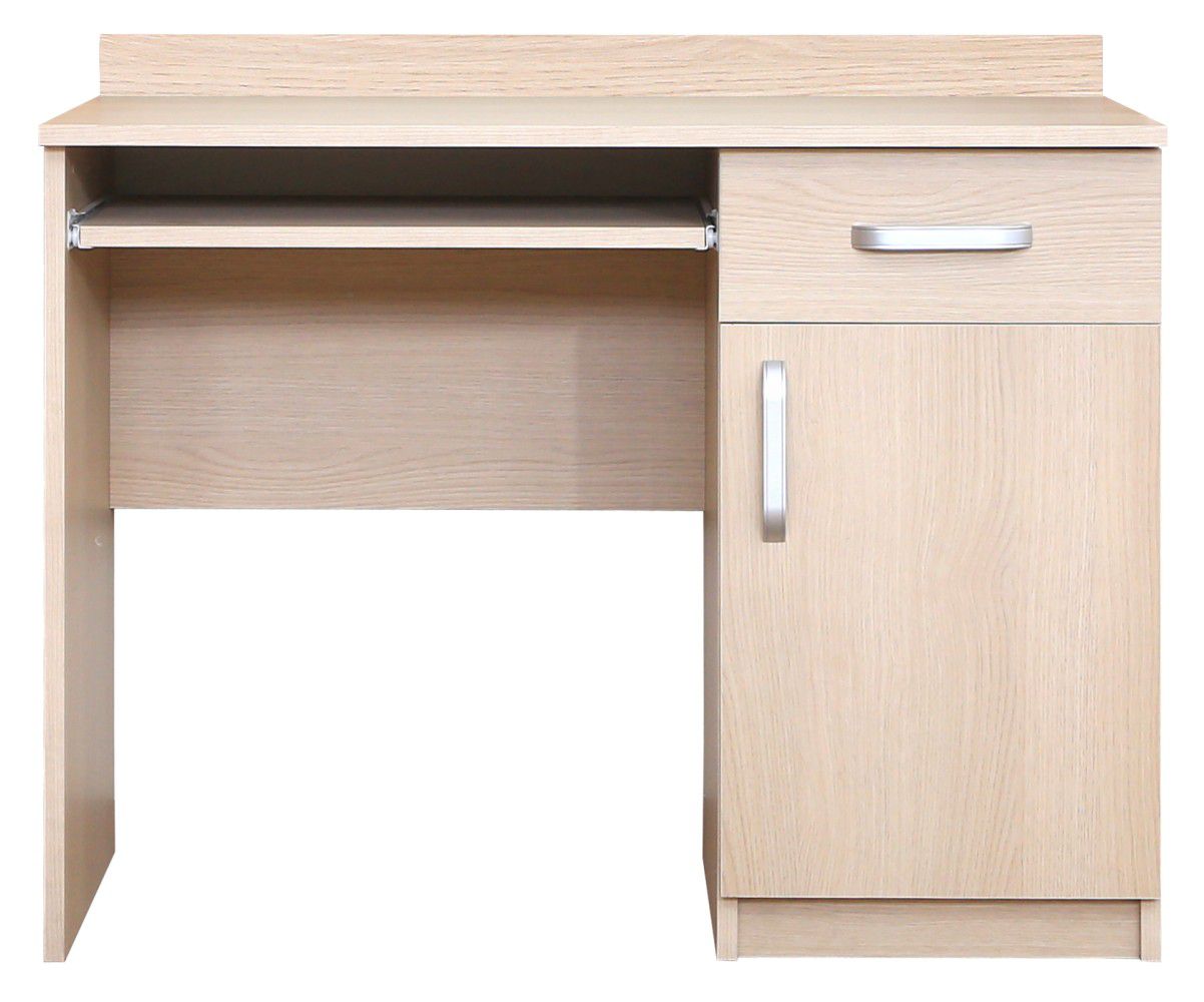 Bureau Kisaran 02, couleur : Chêne de Sonoma - Dimensions : 76 x 100 x 50 cm (H x L x P)