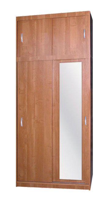 Armoire à portes battantes / armoire Sepatan 01, couleur : aulne - dimensions : 240 x 100 x 58 cm (h x l x p)