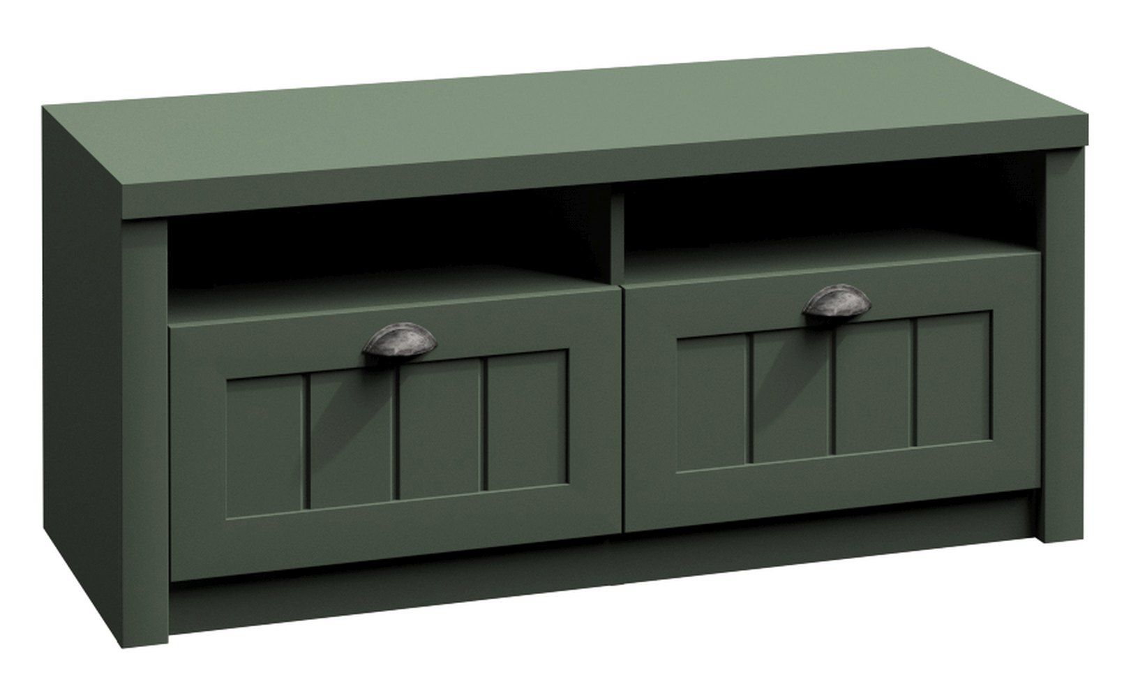 Banc avec rangement Segnas 05, couleur : vert - 49 x 111 x 43 cm (h x l x p)