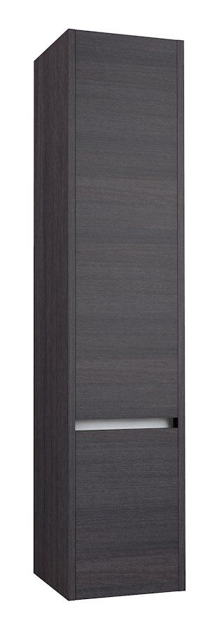 Salle de bain - Armoire haute Kolkata 82, couleur : chêne noir - 160 x 35 x 35 cm (h x l x p)