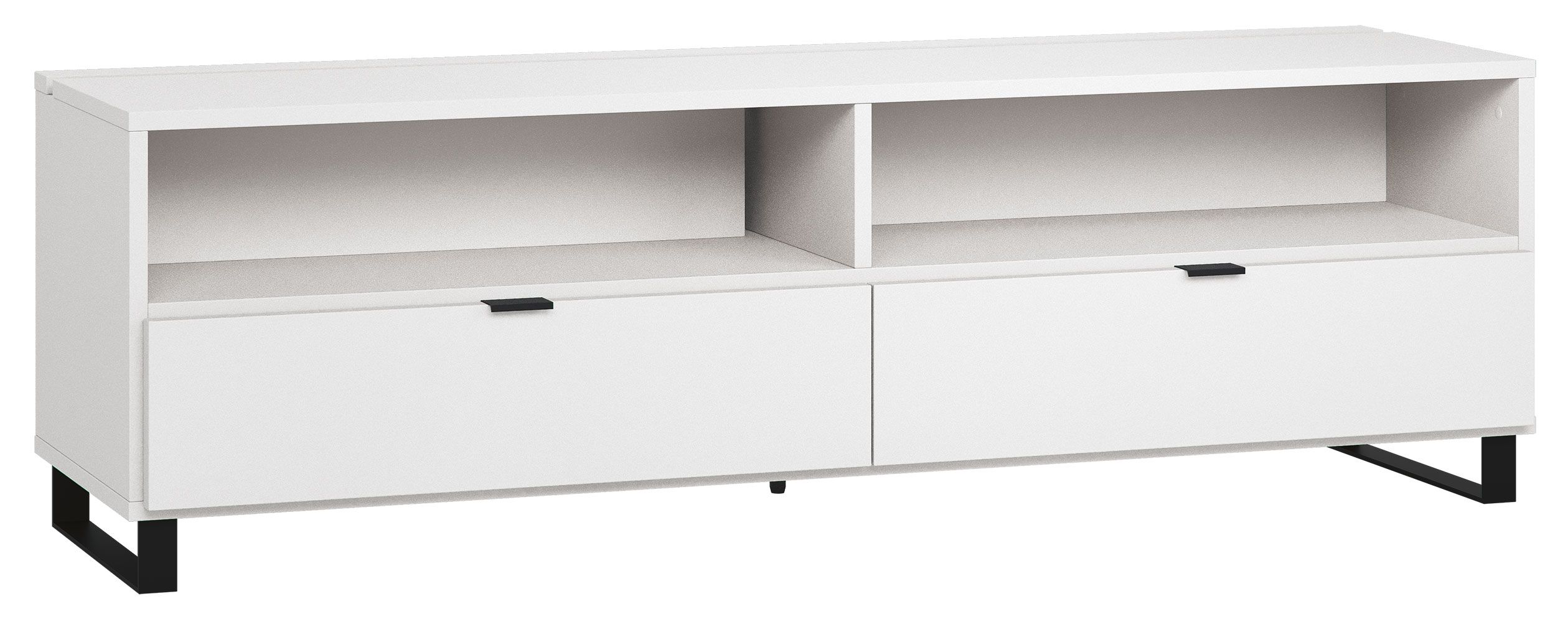 Chiflero 36 TV base unit, couleur : blanc - Dimensions : 56 x 180 x 47 cm (H x L x P)