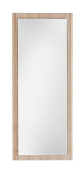 Miroir Ainsa 04, couleur : brun chêne - 113 x 50 x 2 cm (h x l x p)