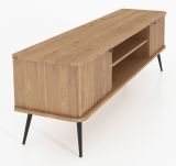 Meuble TV Rolleston 27, bois de hêtre massif huilé - Dimensions : 57 x 180 x 46 cm (H x L x P)