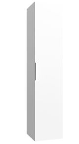 Salle de bains - Armoire haute Ongole 22, Couleur : Blanc mat - Dimensions : 160 x 35 x 35 cm (h x l x p)