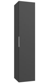 Salle de bains - Armoire haute Ongole 23, Couleur : Graphite - Dimensions : 160 x 35 x 35 cm (h x l x p)