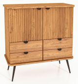 Commode Rolleston 19, bois de hêtre massif huilé - Dimensions : 102 x 97 x 46 cm (H x L x P)