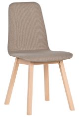 Chaise Minnea 39, couleur : hêtre / beige - Dimensions : 85 x 45 x 50 cm (H x L x P)