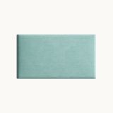 Panneau mural au design moderne Couleur : Bleu clair - Dimensions : 42 x 84 x 4 cm (H x L x P)