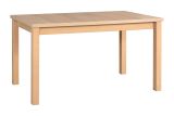 Grande table de salle à manger SMEITA en chêne, hauteur du plateau 32 mm, dimensions 80 x 140/180 (l x p), surface laminée résistante aux rayures, finition de haute qualité