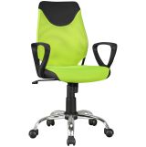 Chaise pivotante ergonomique pour enfants Apolo 94, Couleur : Vert / Noir, convient de 6 à 15 ans