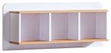 Chambre des jeunes - Etagère suspendue Dennis 09, couleur : frêne / blanc - Dimensions : 40 x 96 x 22 cm (h x l x p)