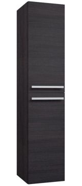 Salle de bain - Armoire haute Bidar 85, couleur : chêne noir - 160 x 35 x 35 cm (H x L x P)