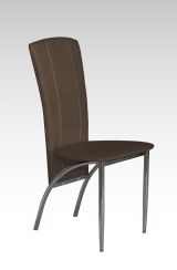 Chaise Maridi 80, Couleur : Cappuccino - Dimensions : 97 x 45 x 53 cm (H x L x P)