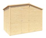 Abri de jardin Kürten 04, naturel - abri de jardin en éléments de 18 mm, Surface : 6,18 m², Toit en bâtière