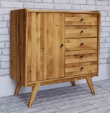 Commode Otago 15  en chêne sauvage massif huilé - Dimensions : 105 x 100 x 50 cm (H x L x P)