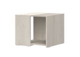 Chambre d'enfant / Chambre pour adolescents - Table Peter 14, Couleur : Pin Blanc / Beige, Dimensions : 47 x 57 x 56 cm, Surface de rangement et de jeu idéale