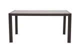 Table de jardin avec plateau en verre Miami en aluminium - Couleur : Anthracite, Longueur : 1500 mm, Largeur : 900 mm, Hauteur : 720 mm