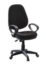 Fauteuil pivotant Tamest 21, couleur : noir - Dimensions : 98 - 108 x 57 x 57 cm (H x L x P)