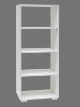 Étagère Cuarto 10, couleur : blanc - 148 x 60 x 29 cm (H x L x P)