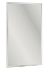 Miroir Knoxville 24, Couleur : Blanc de pin - Dimensions : 94 x 54 x 2 cm (H x L x P)