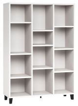 Étagère Vacas 25, couleur : blanc - Dimensions : 158 x 112 x 38 cm (H x L x P)