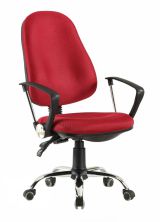 Fauteuil pivotant Tamest 29, couleur : rouge - Dimensions : 100 - 110 x 60 x 60 cm (H x L x P)