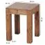 Table d'appoint peu encombrante en bois massif de sheesham, Couleur : Sheesham - dimensions : 45 x 35 x 35 cm (h x l x p), avec veinage unique