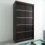 100 cm de large Armoire avec 5 casiers et 2 portes | Couleur : Noir Abbildung