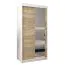 100 cm de large Armoire avec 5 casiers et 2 portes | Couleur : Chêne Sonoma / Blanc Abbildung