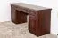 Bureau en pin massif, couleur noyer Pipilo 19 - Dimensions : 78 x 182 x 54 cm (H x L x P)