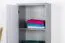 Chambre des jeunes - armoire Elias 18, couleur : blanc / gris - Dimensions : 187 x 45 x 40 cm (H x L x P)