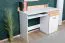 Chambre des jeunes - Bureau Dennis 10, couleur : cendre / blanc - Dimensions : 87 x 120 x 55 cm (H x L x P)