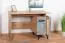 Bureau Atule 09, couleur : chêne / gris - Dimensions : 80 x 120 x 56 cm (H x L x P)