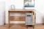 Bureau Atule 09, couleur : chêne / gris - Dimensions : 80 x 120 x 56 cm (H x L x P)