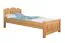 Lit pour enfant 90 x 200 cm | Bois massif: Pin | Laqué Naturel Abbildung