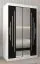 120 cm de large Armoire avec 2 portes | 5 casiers | Couleur: Blanc / Noir Abbildung