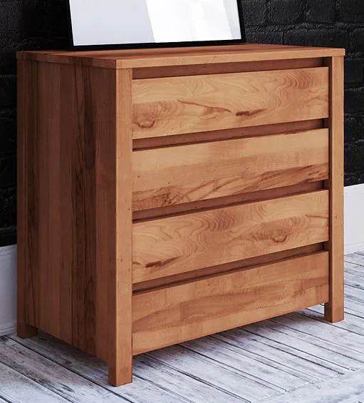 Commode Tasman 21 en hêtre massif huilé - Dimensions : 77 x 80 x 45 cm (H x L x P)