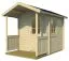 Maison de sauna Meßnerin avec plancher - Maison en madriers de 40 mm, Surface au sol : 6,2 m², Toit en bâtière