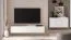 Meuble TV moderne / Banc TV pour le salon Taos 16, Pieds : Or, très bien combinable, Couleur : Blanc mat, Dimensions : 50 x 170 x 37 cm, avec trois compartiments à clapet, très stable