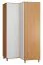102 cm de large Armoire avec 2 portes | Couleur : Chêne / Blanc Abbildung